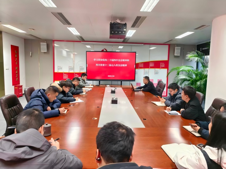 高路信息公司副总经理辜劼开展党的二十届四中全会和省委十二届七次、八次全会精神专题宣讲